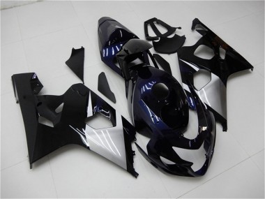 2004-2005 Suzuki GSXR 600/750 Motorcycle Fairings - Glossy Black Silver Blue Canada Suppliers
