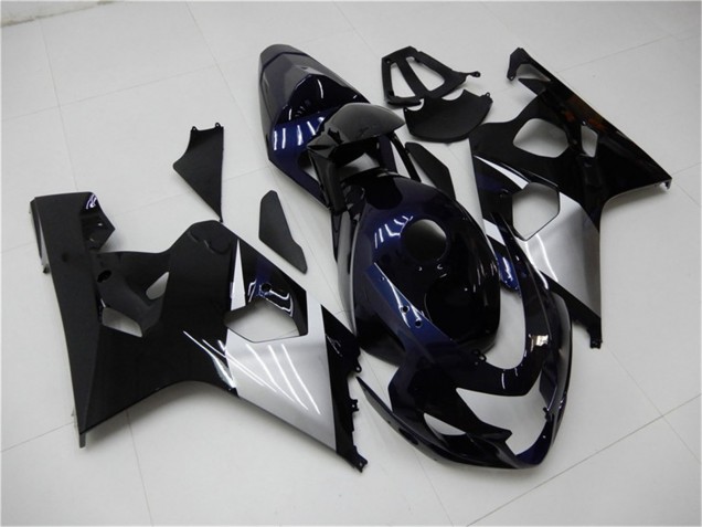 2004-2005 Suzuki GSXR 600/750 Motorcycle Fairings - Glossy Black Silver Blue Canada Suppliers