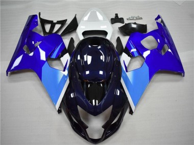 2004-2005 Suzuki GSXR 600/750 Motorcycle Fairing - White Blue Black Canada Suppliers