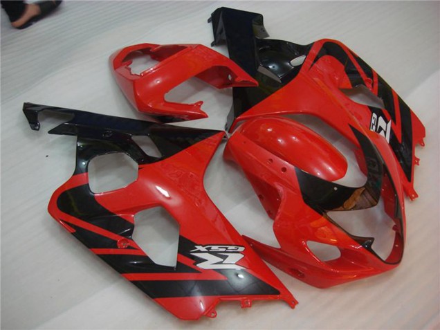 2004-2005 Suzuki GSXR 600/750 Motorcycle Fairings - Red Black Canada Suppliers