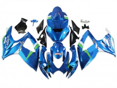2004-2005 Suzuki GSXR 600/750 Motorcycle Fairings - Blue Green White Canada Suppliers