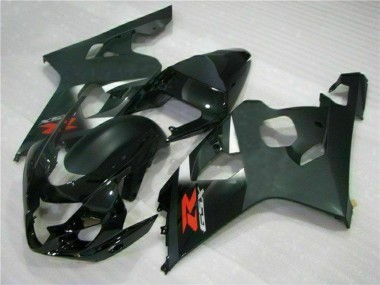2004-2005 Suzuki GSXR 600/750 Motorcycle Fairings - Glossy Black Matte Black Red Decal Canada Suppliers