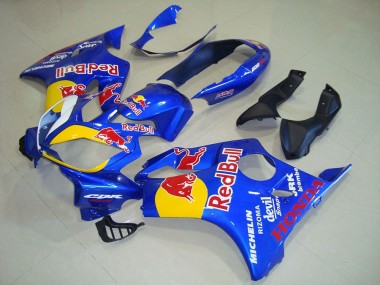 2004-2007 Honda CBR600 F4i Motorcycle Fairings - Blue Yellow Red Bull Canada Suppliers