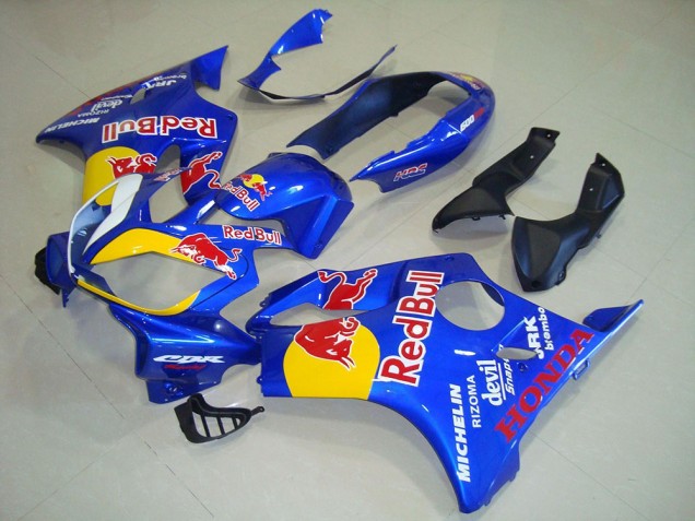 2004-2007 Honda CBR600 F4i Motorcycle Fairings - Blue Yellow Red Bull Canada Suppliers