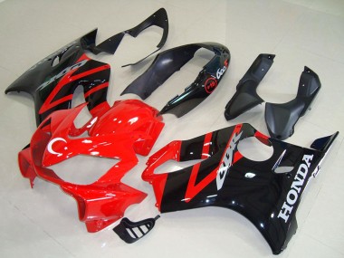 2004-2007 Honda CBR600 F4i Motorcycle Fairing Kits - Red Glossy Black Canada Suppliers