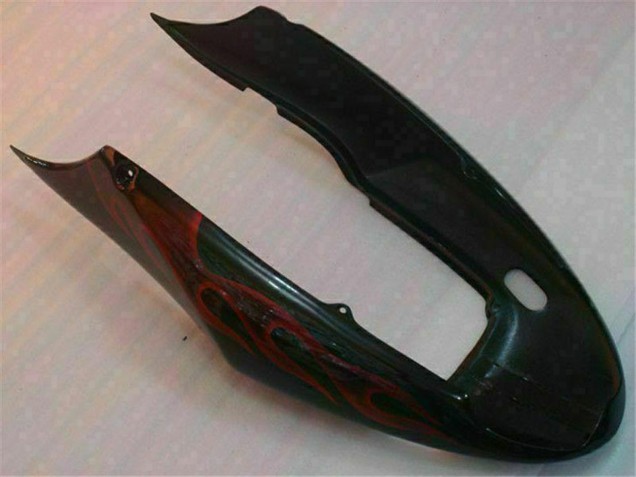 2004-2007 Honda CBR600 F4i Motorcycle Fairings - Glossy Black Red Flame Canada Suppliers