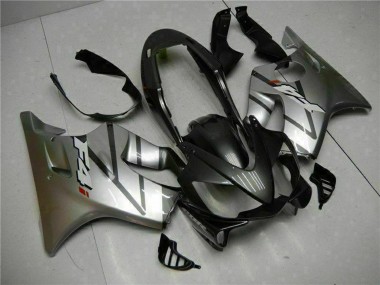 2004-2007 Honda CBR600 F4i Motorcycle Fairings - Silver Matte Black Canada Suppliers