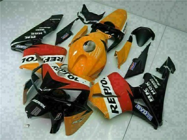 2005-2006 Honda CBR600RR Motorcycle Fairings - Orange White Red Black Repsol Canada Suppliers