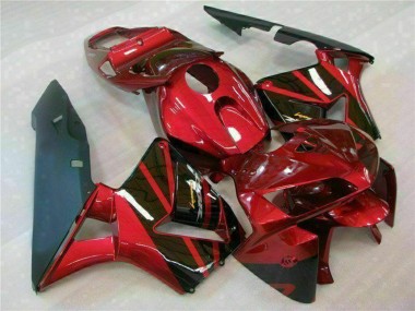 2005-2006 Honda CBR600RR Bike Fairings - Red Black Canada Suppliers