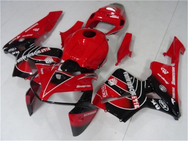 2005-2006 Honda CBR600RR Motorcycle Fairings Kit - Red Black Canada Suppliers