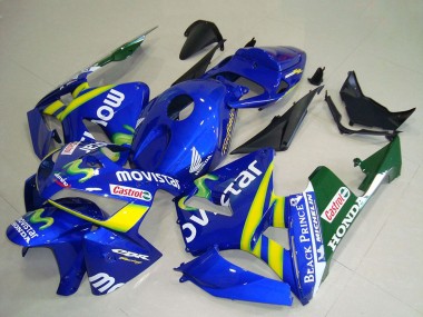 2005-2006 Honda CBR600RR Motorcycle Fairings - Blue Yellow Green White MoviStar Red Castrol Canada Suppliers