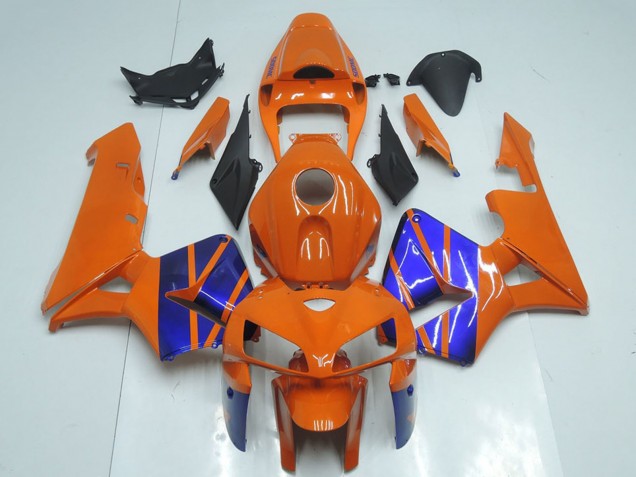 2005-2006 Honda CBR600RR Motorcycle Fairings - Orange Blue Canada Suppliers