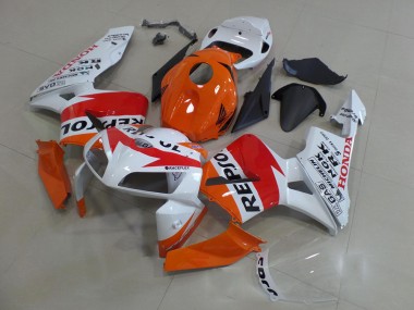 2005-2006 Honda CBR600RR Motorcycle Fairings Kit - Orange White Red Glossy Black Repsol Canada Suppliers