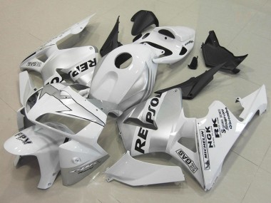 2005-2006 Honda CBR600RR Motorcycle Fairings - White Silver Black Repsol Canada Suppliers