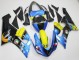 2005-2006 Kawasaki ZX6R Motorcycle Fairings - Blue Yellow Black Shark Canada Suppliers