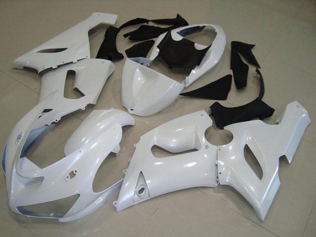2005-2006 Kawasaki ZX6R Motorcycle Fairings - Pearl White Canada Suppliers