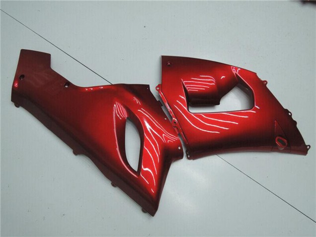 2005-2006 Kawasaki ZX6R Motorcycle Fairings - Candy Red Canada Suppliers