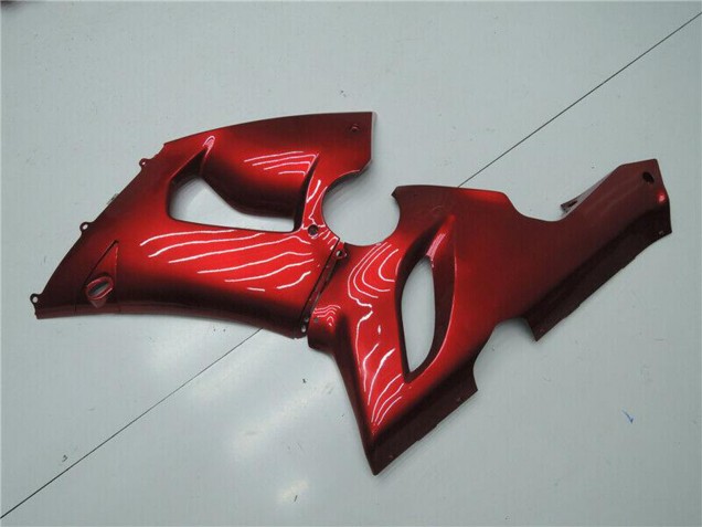 2005-2006 Kawasaki ZX6R Motorcycle Fairings - Candy Red Canada Suppliers