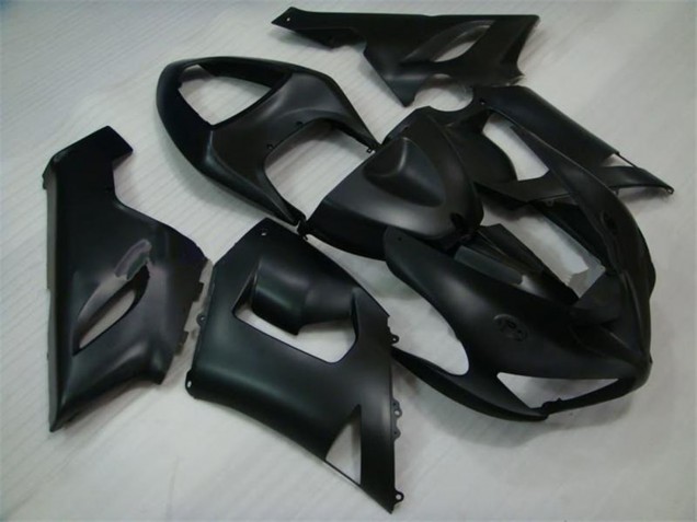 2005-2006 Kawasaki ZX6R Motorcycle Fairings - Matte Black Canada Suppliers