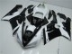 2005-2006 Kawasaki ZX6R Motorcycle Fairings - White Glossy Black Canada Suppliers
