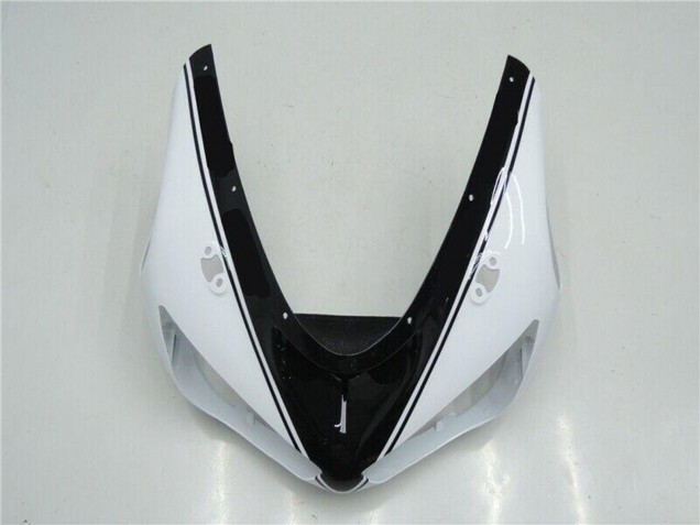 2005-2006 Kawasaki ZX6R Motorcycle Fairings - White Glossy Black Canada Suppliers
