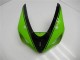 2005-2006 Kawasaki ZX6R Motorcycle Fairing - Green Glossy Black Canada Suppliers