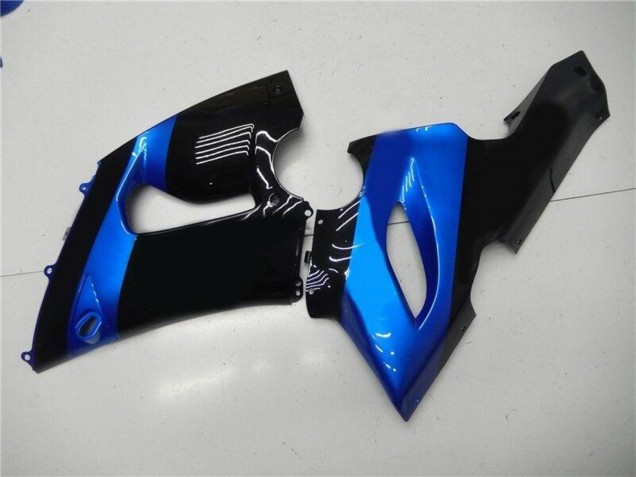 2005-2006 Kawasaki ZX6R Motorcycle Fairing Kits - Blue Glossy Black Canada Suppliers