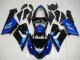 2005-2006 Kawasaki ZX6R Motorcycle Fairing Kits - Blue Glossy Black Canada Suppliers