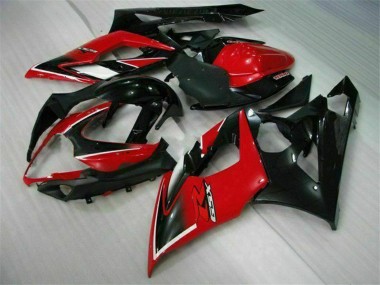 2005-2006 Suzuki GSXR 1000 Motorcycle Fairings - Red Glossy Black Matte Black Canada Suppliers