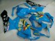 2005-2006 Suzuki GSXR 1000 Motorcycle Fairings - Blue Gold Black Rizla Canada Suppliers