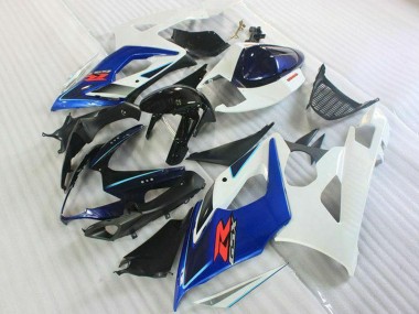 2005-2006 Suzuki GSXR 1000 Motorcycle Fairing Kits - White Blue Glossy Black Canada Suppliers