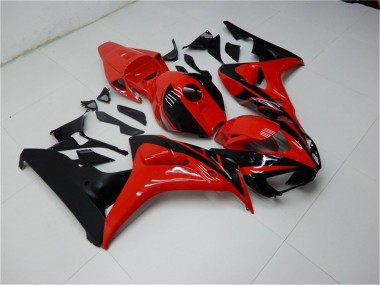 2006-2007 Honda CBR1000RR Motorcycle Fairings Kits - Red Glossy Black Canada Suppliers
