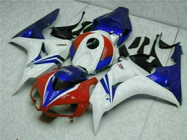 2006-2007 Honda CBR1000RR Motorcycle Fairing Kits - White Red Blue HRC Canada Suppliers