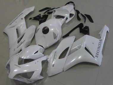 2006-2007 Honda CBR1000RR Motorcycle Fairings - White with Silver Decals Canada Suppliers