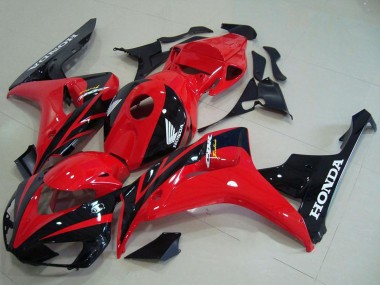 2006-2007 Honda CBR1000RR Motorcycle Fairing Kits - Red Glossy Black Canada Suppliers