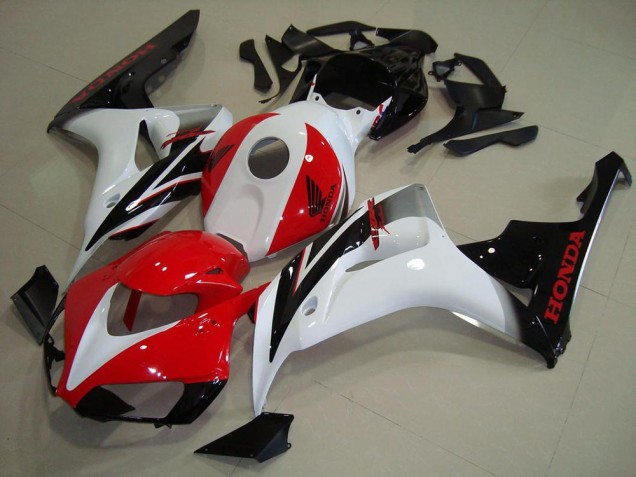 2006-2007 Honda CBR1000RR Motorcycle Fairings Kit - White Red Glossy Black Canada Suppliers