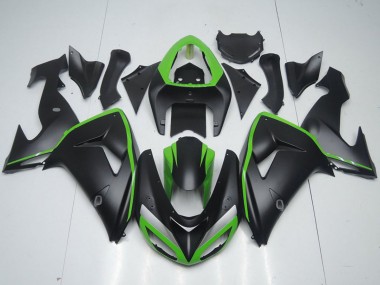 2006-2007 Kawasaki ZX10R Motorcycle Fairing - Green Matte Black Canada Suppliers