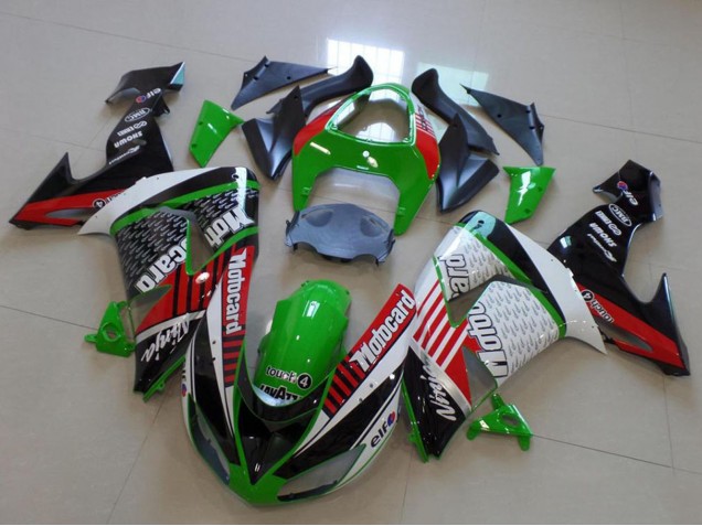 2006-2007 Kawasaki ZX10R Motorcycle Fairings - Green Red White Black Motorad Canada Suppliers