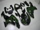 2006-2007 Kawasaki ZX10R Motorcycle Fairings - Glossy Black Green Flame Canada Suppliers