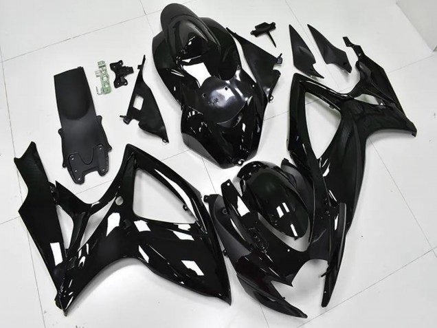 2006-2007 Suzuki GSXR 600/750 Bike Fairings - Glossy Black Canada Suppliers