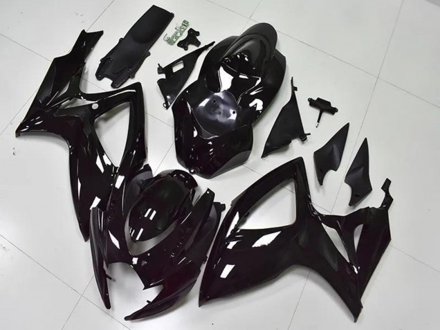 2006-2007 Suzuki GSXR 600/750 Bike Fairings - Glossy Black Canada Suppliers