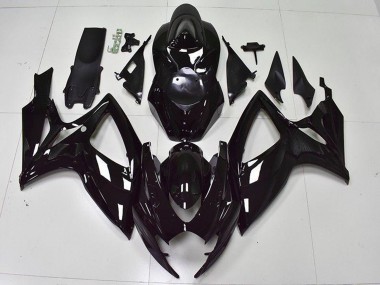 2006-2007 Suzuki GSXR 600/750 Bike Fairings - Glossy Black Canada Suppliers