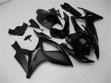 2006-2007 Suzuki GSXR 600/750 Motorcycle Fairings - Matte Black Glossy Black Canada Suppliers