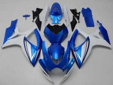 2006-2007 Suzuki GSXR 600/750 Motorcycle Fairings - White Blue Canada Suppliers