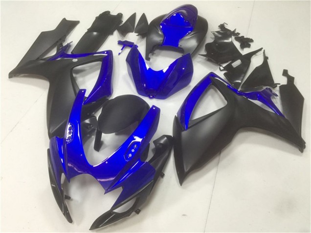 2006-2007 Suzuki GSXR 600/750 Motorcycle Fairings - Blue Matte Black Canada Suppliers