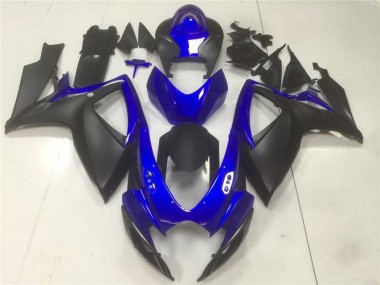 2006-2007 Suzuki GSXR 600/750 Motorcycle Fairings - Blue Matte Black Canada Suppliers