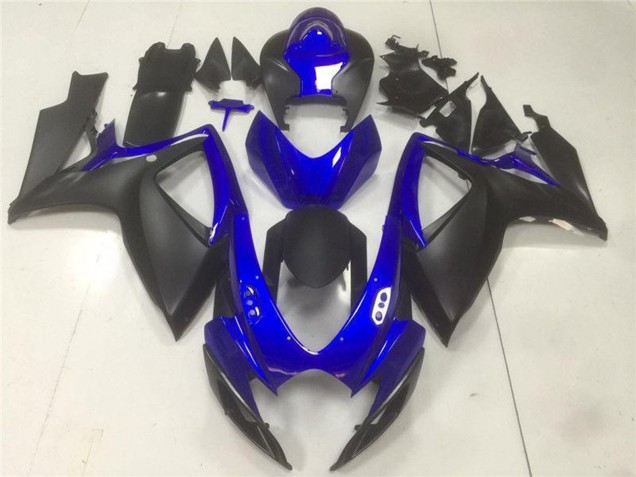 2006-2007 Suzuki GSXR 600/750 Motorcycle Fairings - Blue Matte Black Canada Suppliers