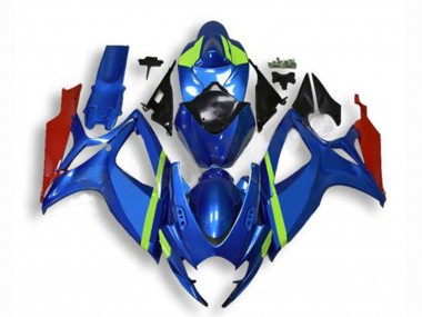2006-2007 Suzuki GSXR 600/750 Motorcycle Fairings - Blue Green Red Canada Suppliers