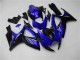 2006-2007 Suzuki GSXR 600/750 Motorcycle Fairings - Blue Glossy Black Canada Suppliers