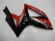2006-2007 Suzuki GSXR 600/750 Motorcycle Fairings - Red Glossy Black Canada Suppliers